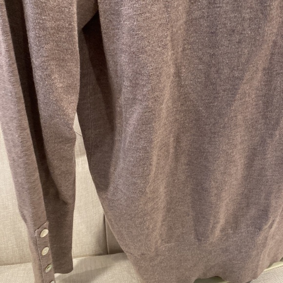 CHELSEA & THEODORE button down soft knit jacket cardigan with pockets long sz XL - Picture 10 of 16